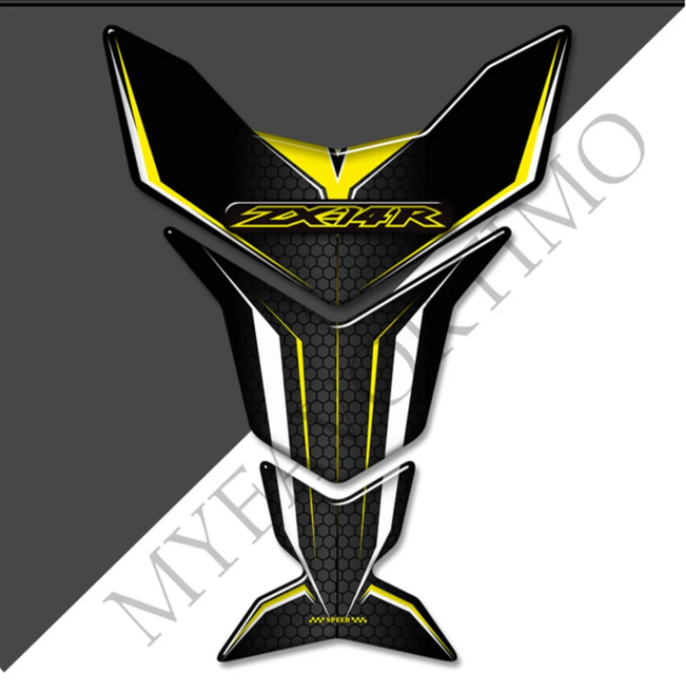 Motorcycle Gas Knee TankPad Tank Pad Oil Stickers Emblem LOGO Fairing Decals For Kawasaki Ninja ZX-14R ZX14R ZX 14R