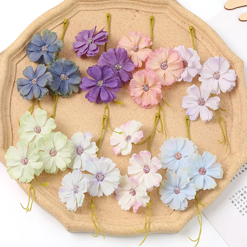 5/10Pcs 12cm Simulated Fresh Silk Artificial Flowers Used For Room Creation Living Room Decoration Wedding Decor DIY Production