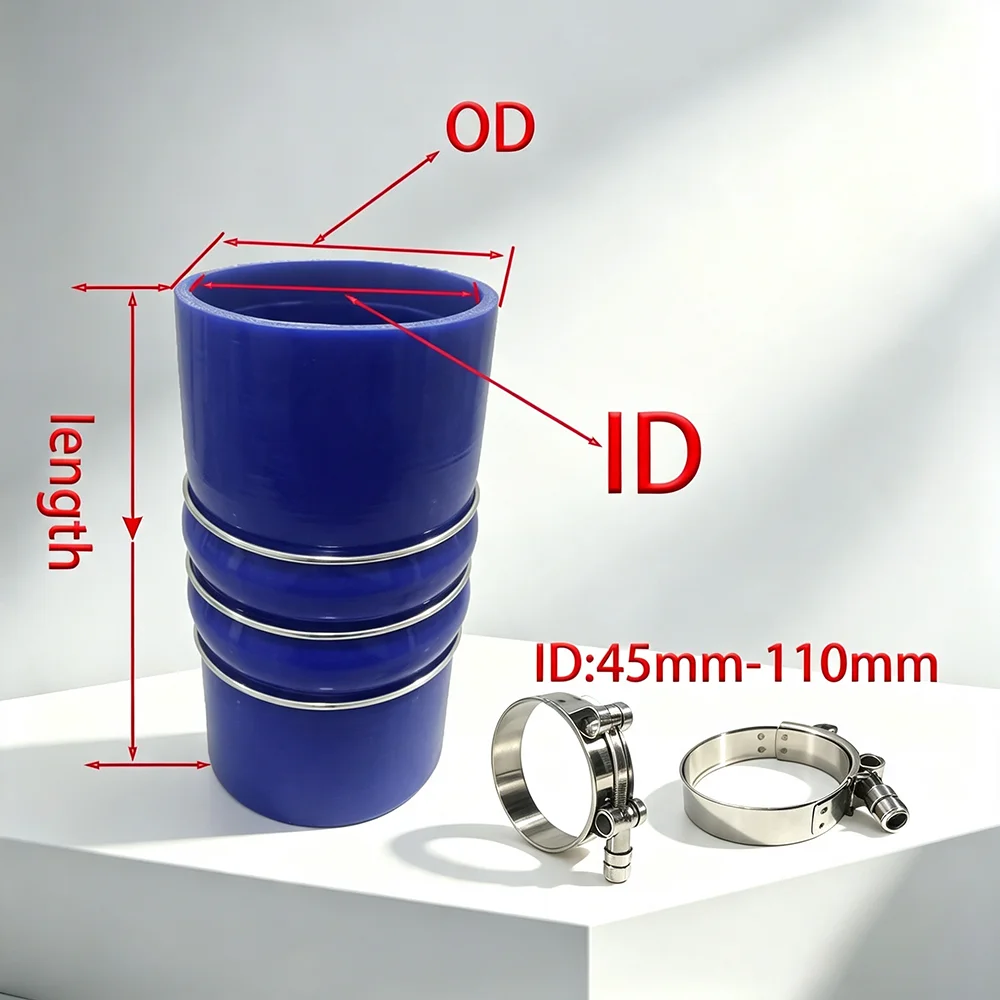 Automobile camel hump silicone hose intercooler intake pipe high temperature and high pressure turbocharger connection