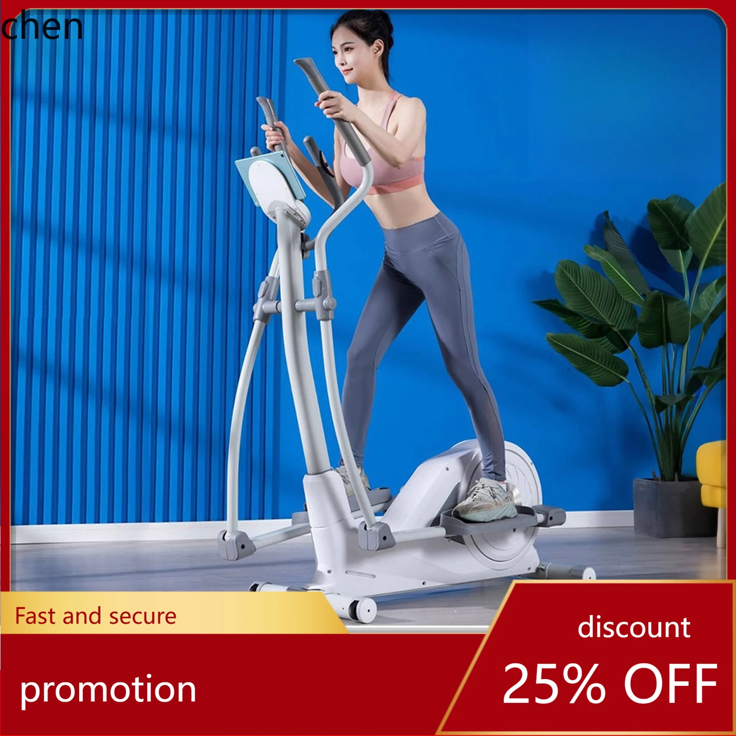 HT Elliptical Machine Fitness Equipment Stepper Electromagnetic Control Silent Indoor Professional Exercise Manual Magnetic