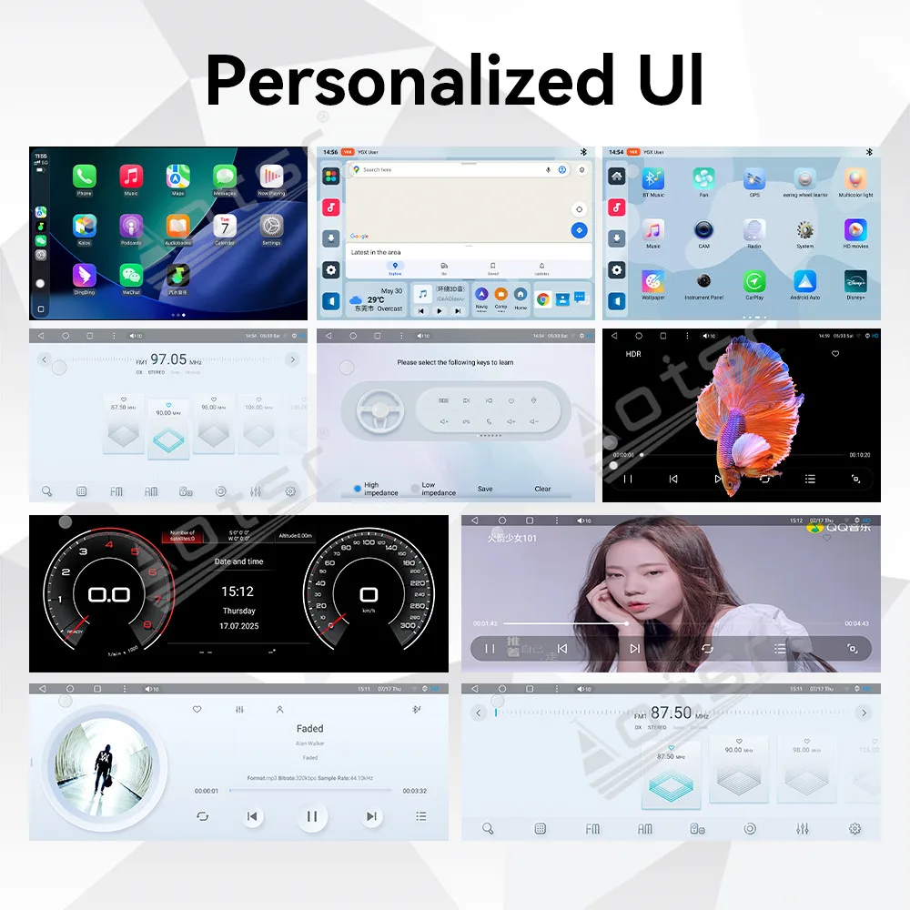 Android Radio For Toyota Corolla 2007-2013 Dual Screen GPS Multimedia Navigation Stereo Receiver player IPS Head Unit Free Cam