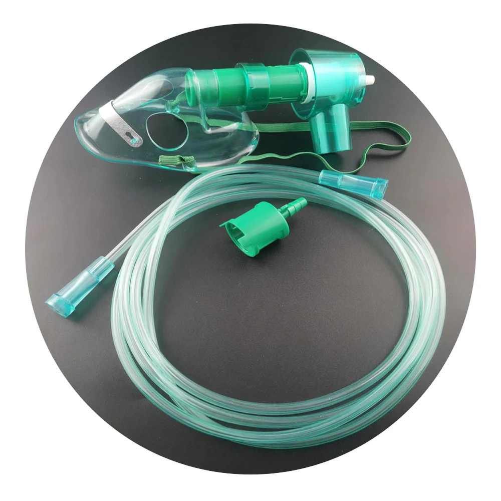 Disposable Non-Rebreather Oxygen Nebulize Mask with Reservoir Bag Adjustable PVC Nose Clip for Adults