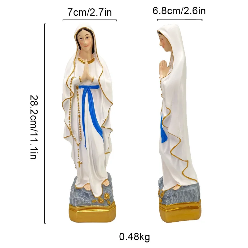Hand Painted European Mexican Figure Statue Resin Craft Home Living Room Entrance Decor Gift