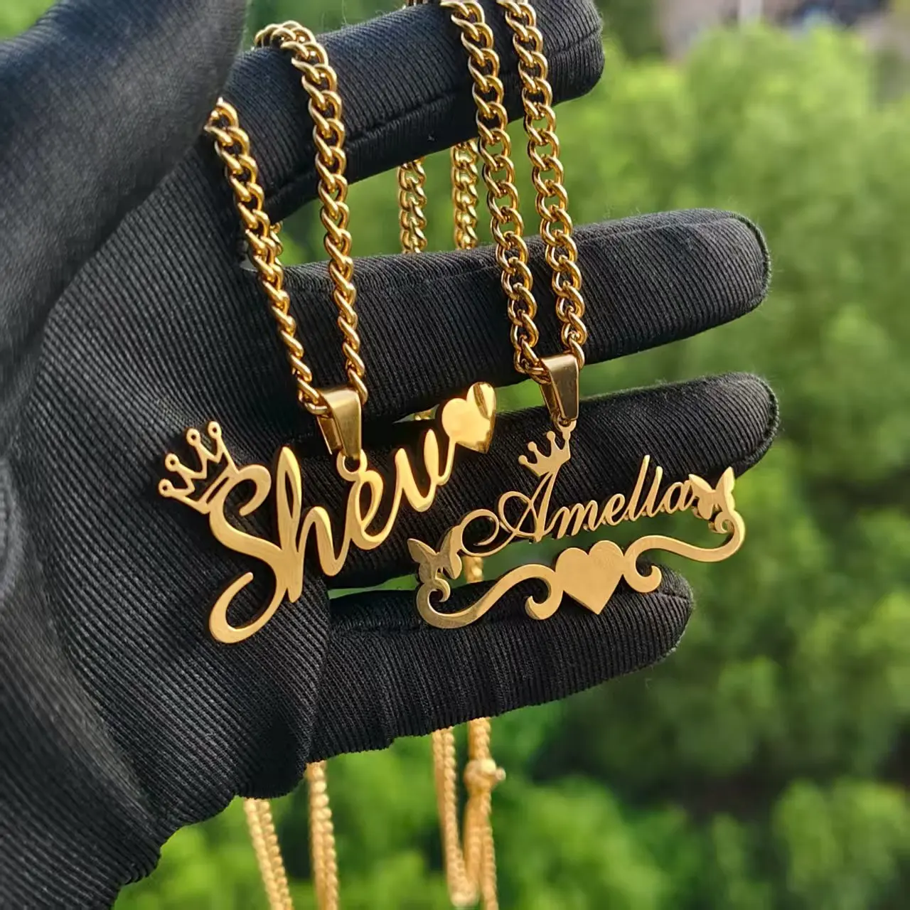 DHQH nuevo collar con nombre personalizado/personalizado colgante de letra personalizada/collar regalo del Día de San Valentín envío no incluido