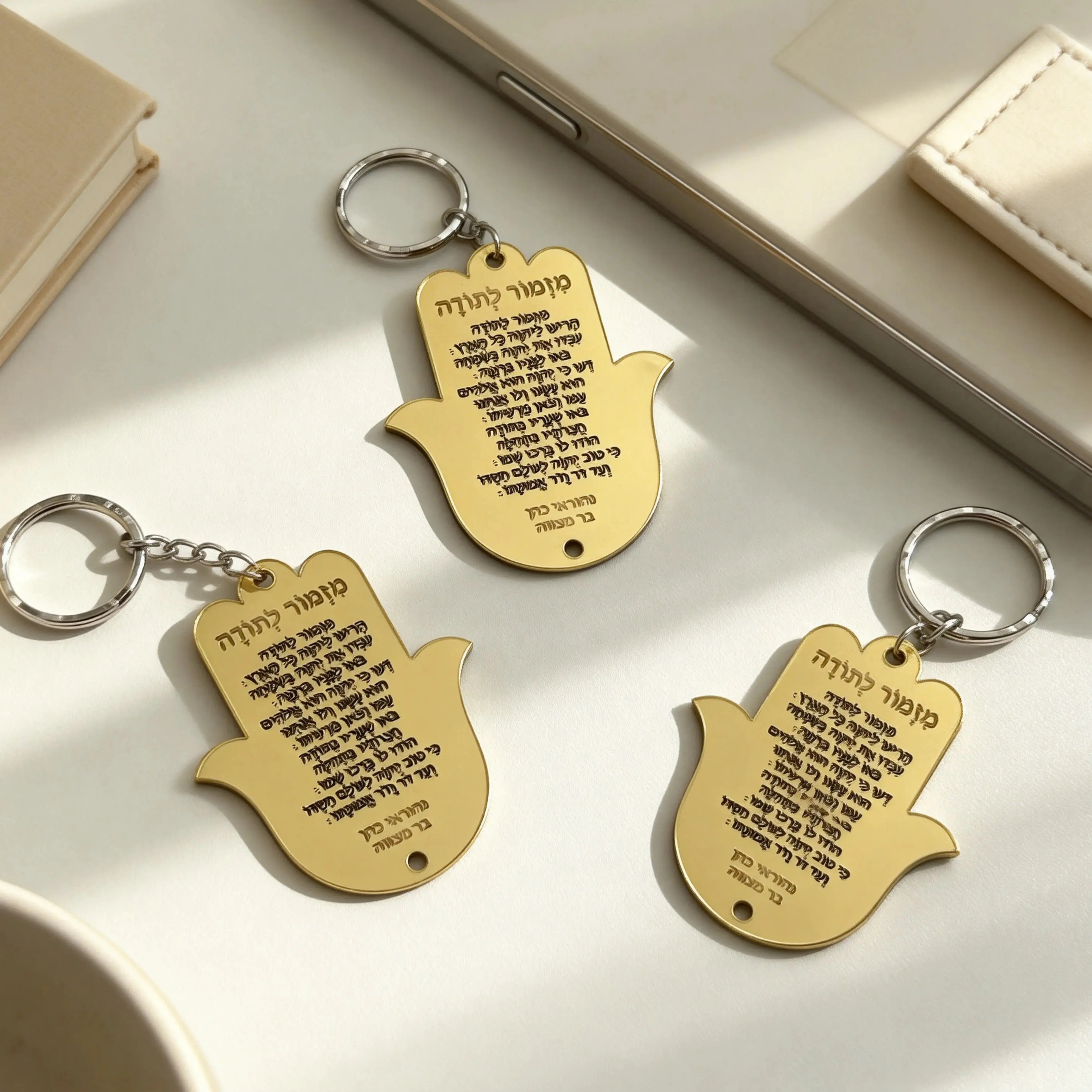 10Pcs Custom Hebrew…