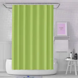 1pc Solid Color Shower Curtain PEVA Waterproof Shower Curtain Bathroom Partition Curtain Bathroom Decoration Accessories