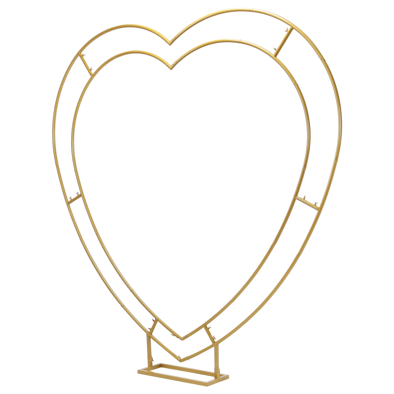 

Square-Bottomed Wedding Arch Stand 6.7FT Frame Backdrop Holder Bracket Reusable for Ceremony Valentines Day Birthday Party Decor