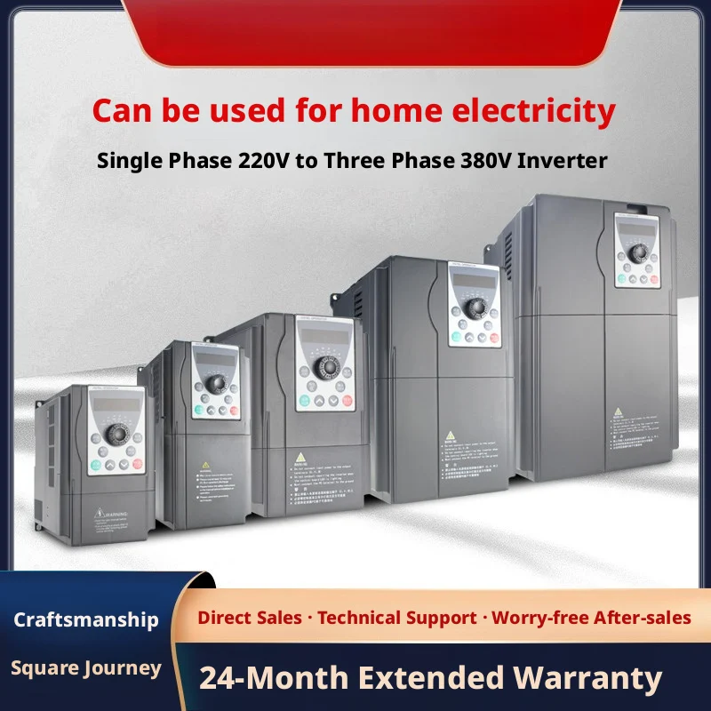 Universal Vector Inverter AE200 Series: 0.5kW–3.0kW, Single/Three-Phase Input, 220V/380V Output, Modbus RTU, IP20