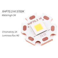 XHP70.3 HI 5700K M2-2A high CRI R9050 SMD 7070 LED Emitter with Convoy DTP Copper MCPCB Flashlight DIY High Power
