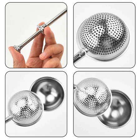 Stainless Steel Tea Strainer, 2026 New Tea Ball Infuser Filter, Fine Mesh Tea Infuser Spoon Strainer,Loose Leaf Tea Steeper
