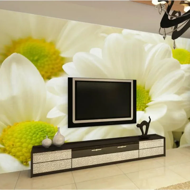 Custom Photo Wallpaper Modern 3D Stereoscopic Relief Flower Living Room TV Background Wall Painting Home Decor Wallpaper Mural