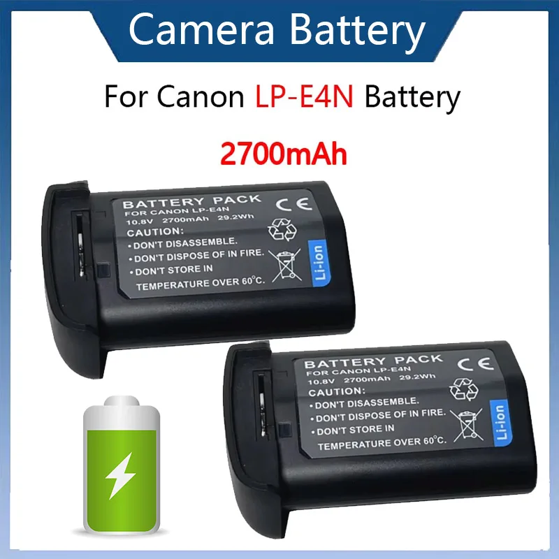 

High Quality 2700mAh LP-E19 LP-E4N Battery for Canon EOS R3 EOS-1D C EOS-1D X Mark II Mark III Digital Battery