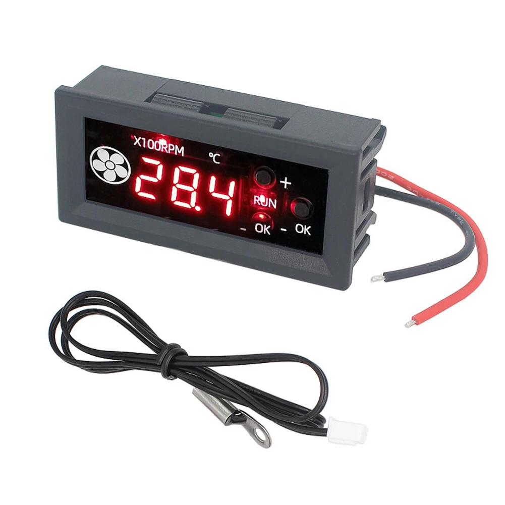 12V P W M 4 Wire Fan Speed Controller Module With Temperature Probe Fan Temperature Controller For 3A Fan Enduring Tool Access