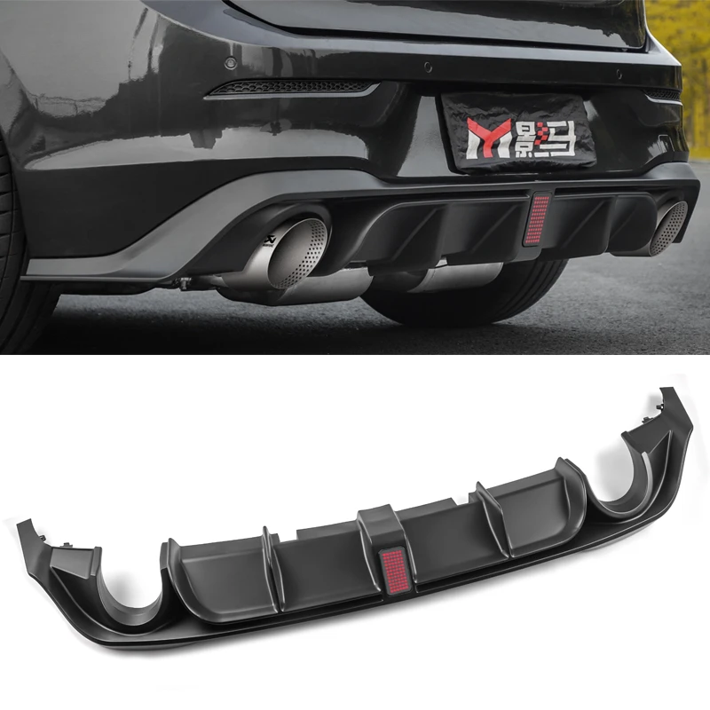 

CS style Car Rear Bumper Diffuser Lip With LED For vw golf 8 mk8 2021 2022 2023 body kit
