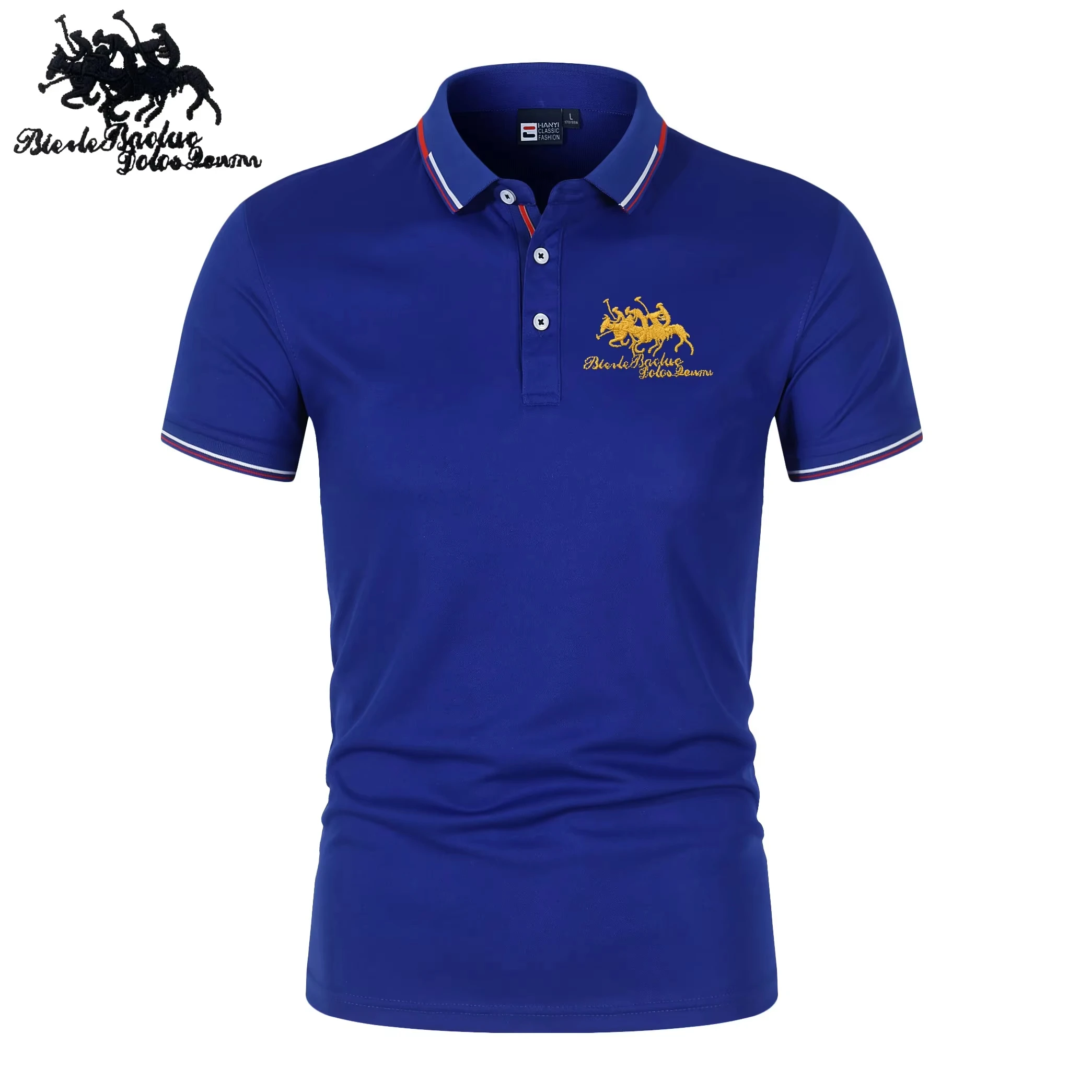 

High quality economic embroidery men's style, high-end customized polo shirts, business clothes, casual, summer