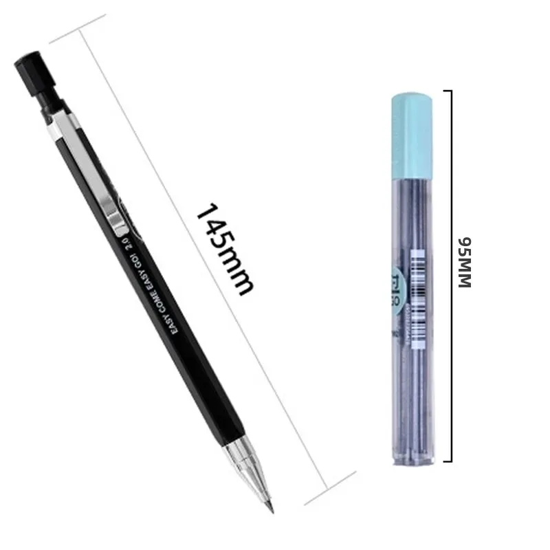 2.0mm Mechanical Pencil Drawing Painting Automatic Pencil Lead Set Students Supplies Office School Kawaii Stationery Gifts