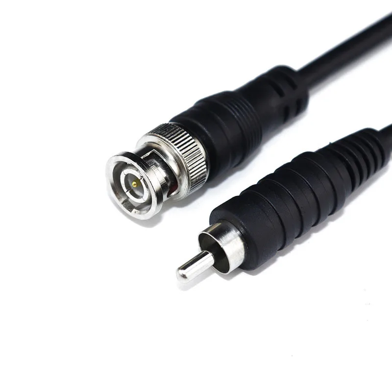 1m 2m 3M Video BNC Male to RCA Male Jack Coaxial Cable Connector Adapter for CCTV Camera system Camera Accessories q1