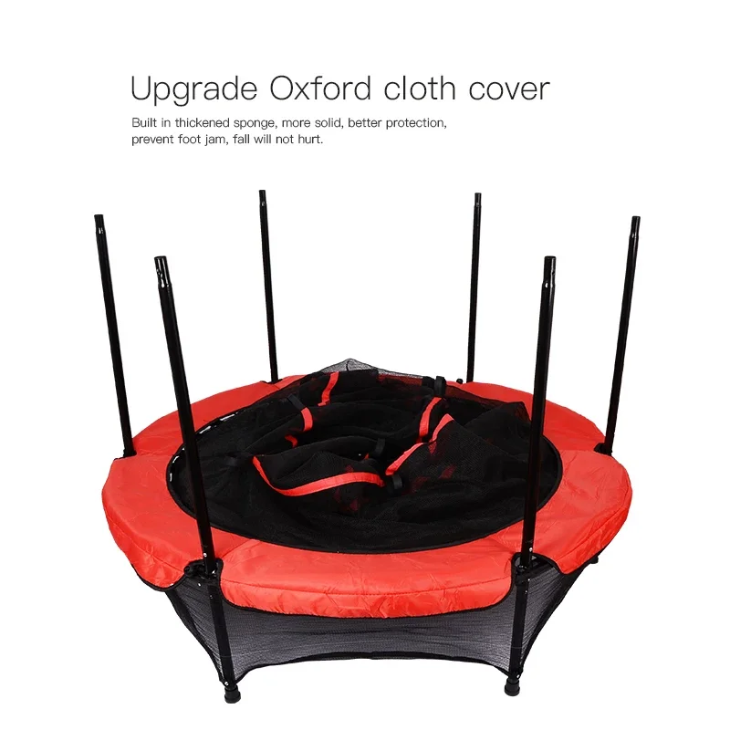 Trampoline manufacturer produces family fitness mini trampoline indoor children's trampoline with fence