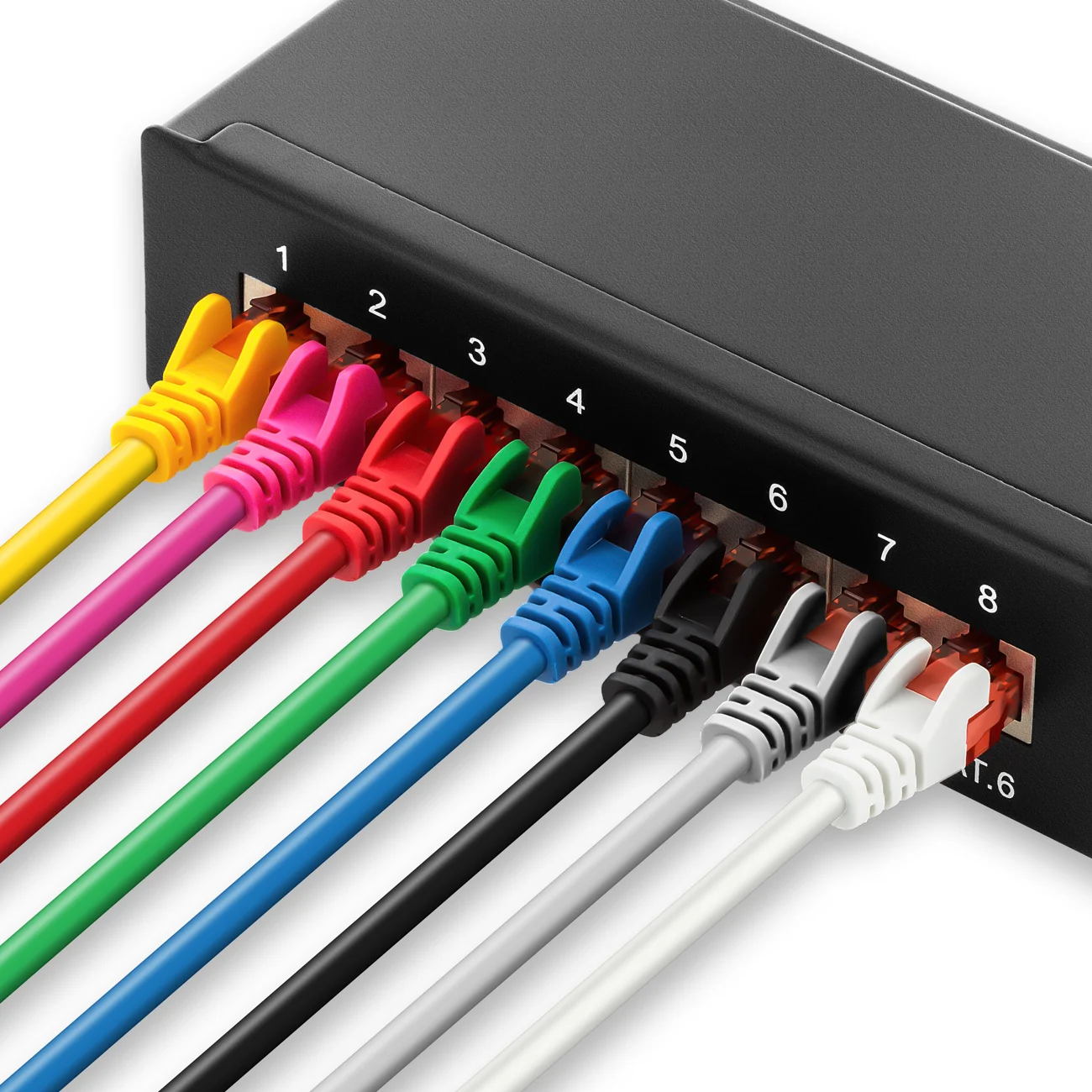 Imagem -06 - Linkwylan-mini Desktop Patch Panel Cat6a Cat6 12 Port Full Blindado Disponível para Montagem na Parede sem Parafusos de Montagem