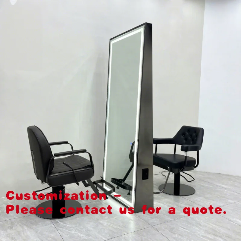 

Зеркало для парикмахерской Customized.Beauty с LED-подсветкой, двустороннее, для укладки волос, распродажа