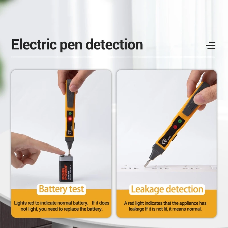 Continuity Detection Pen Non-contact Inductive for DC Meter Electric Compact Pen Battery Dropship