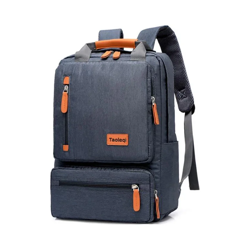 Mochila de lona para hombre y mujer, bolsa de viaje informal para ordenador portátil, de gran capacidad, para libros escolares y adolescentes