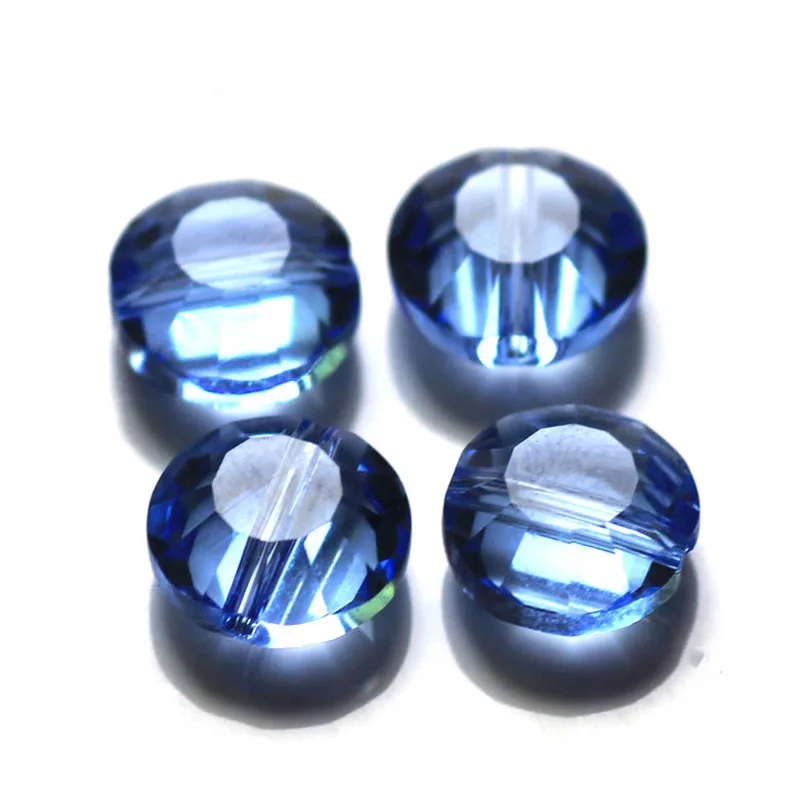 AAA Multi Colors 8mm Button Shape Austria Faceted Crystal Glass Loose Spacer Round Beads for DIY Jewelry Making 50pcs/Lot