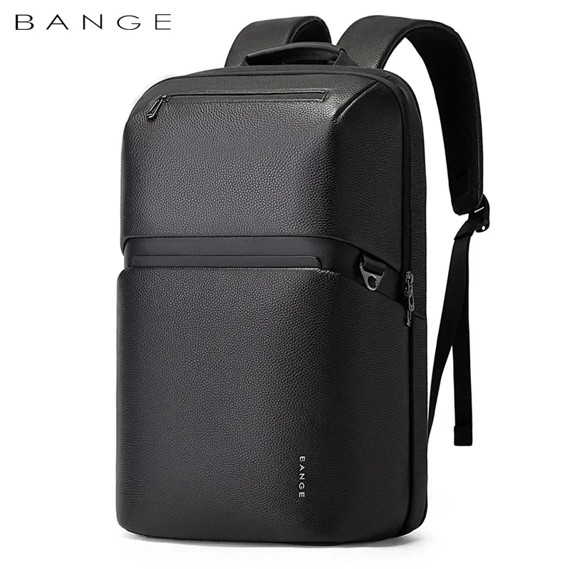 

Bange Leather Backpack Men Business Backpack Laptop 15.6 Inch Computer Bag Large Capacity Bag Male Backpack Fashion