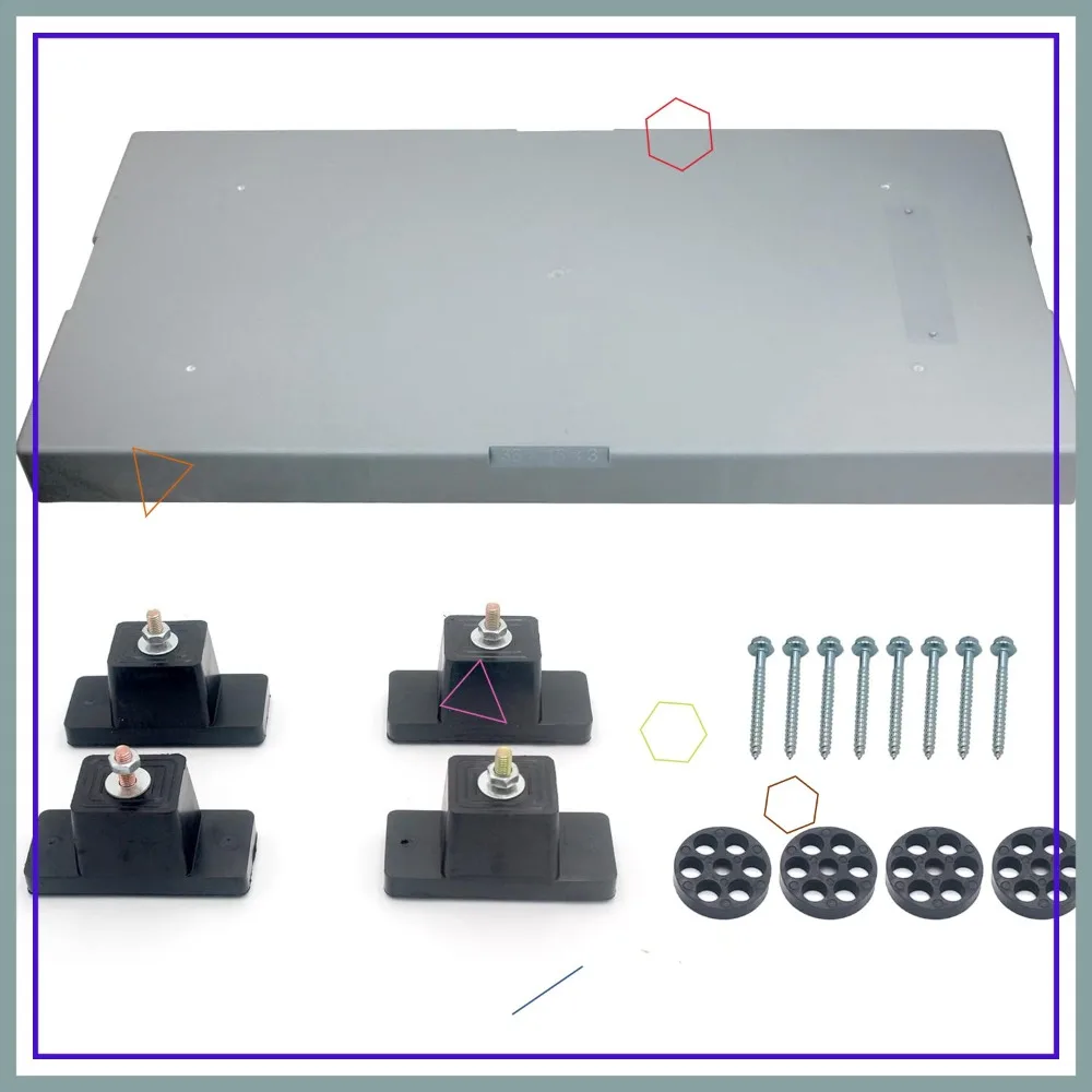 

Anti Vibration Mini Split Pad 18x38x3 inch HVAC Isolation Mat for Condenser Units Heat Pump System Gray