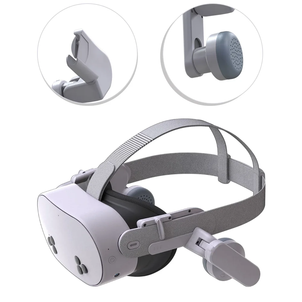 

Шумоподавляющие наушники для Meta и 3S, белые чехлы для VR-наушников из ABS-пластика для полного погружения в игру и звукоизоляции