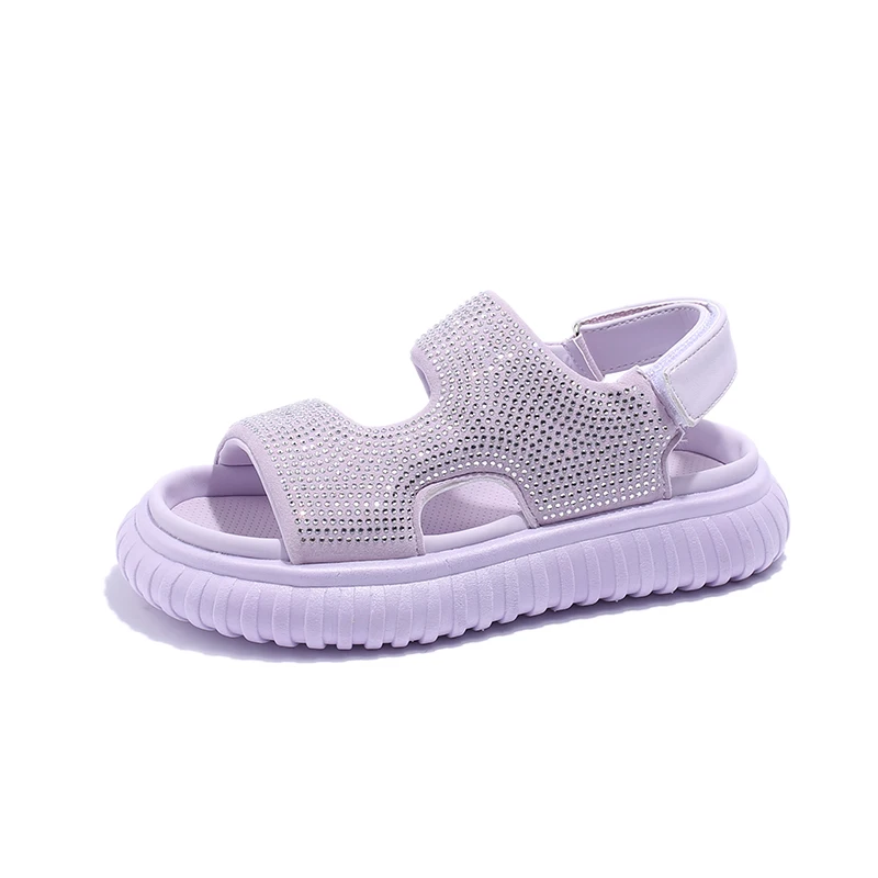 Sapatos de praia infantil Soft Sole, sandálias de verão, Big Kids Sports Leisure Anti Slip Sandals, Novo, YY-1229, 2022