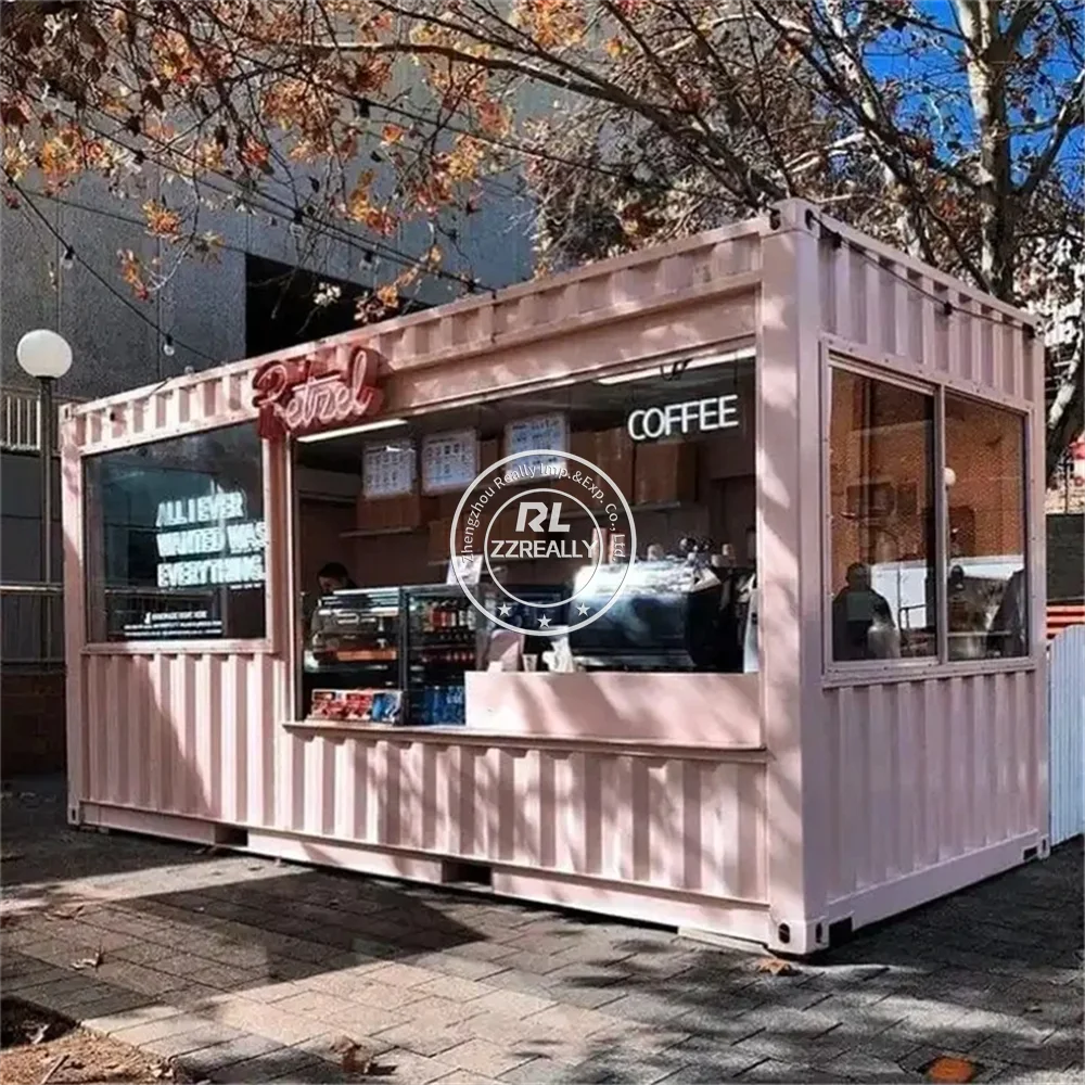 

Mobile Restaurant Shipping Container Bar Kitchen Bar Customized Kitchen Equipments Container Coffee Shop Bar