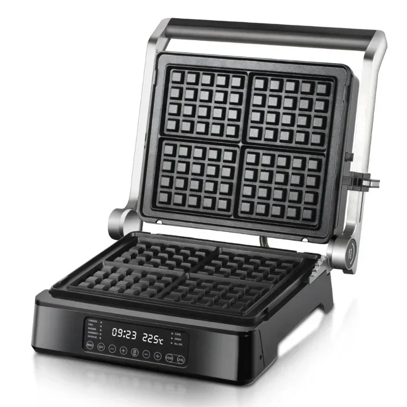 

2-in-1 Steak Machine Sandwich Machine Waffle Machine Removable Smart Display Breakfast
