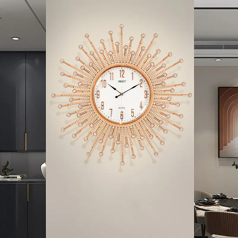 Vintage Design Wall Clock Large Vertical Luxury Aesthetic Bedroom Wall Clock Decoration Design Orologio Da Parete Mechanism Kit