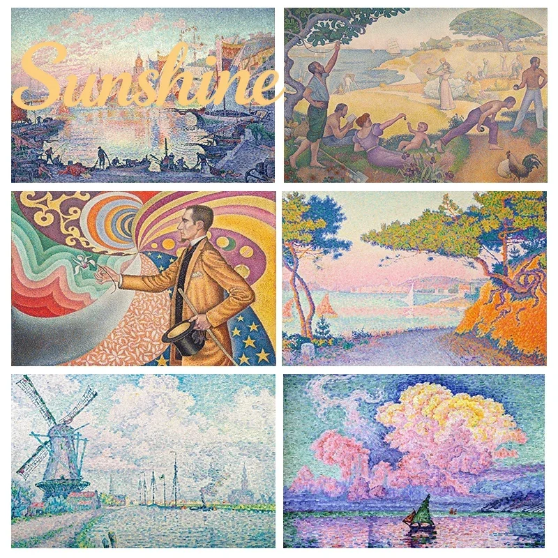 (Pas de cadre) Paul Signac – Affiche d'art moderne, impressions de pointillisme français, peinture sur toile, impressionnisme, images murales pour la maison et la chambre