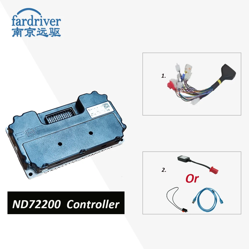 FarDriver Controller ND72200 200A For 1500-2000W BLDC Electric Motorcycle Controller With Regenerative Braking Function