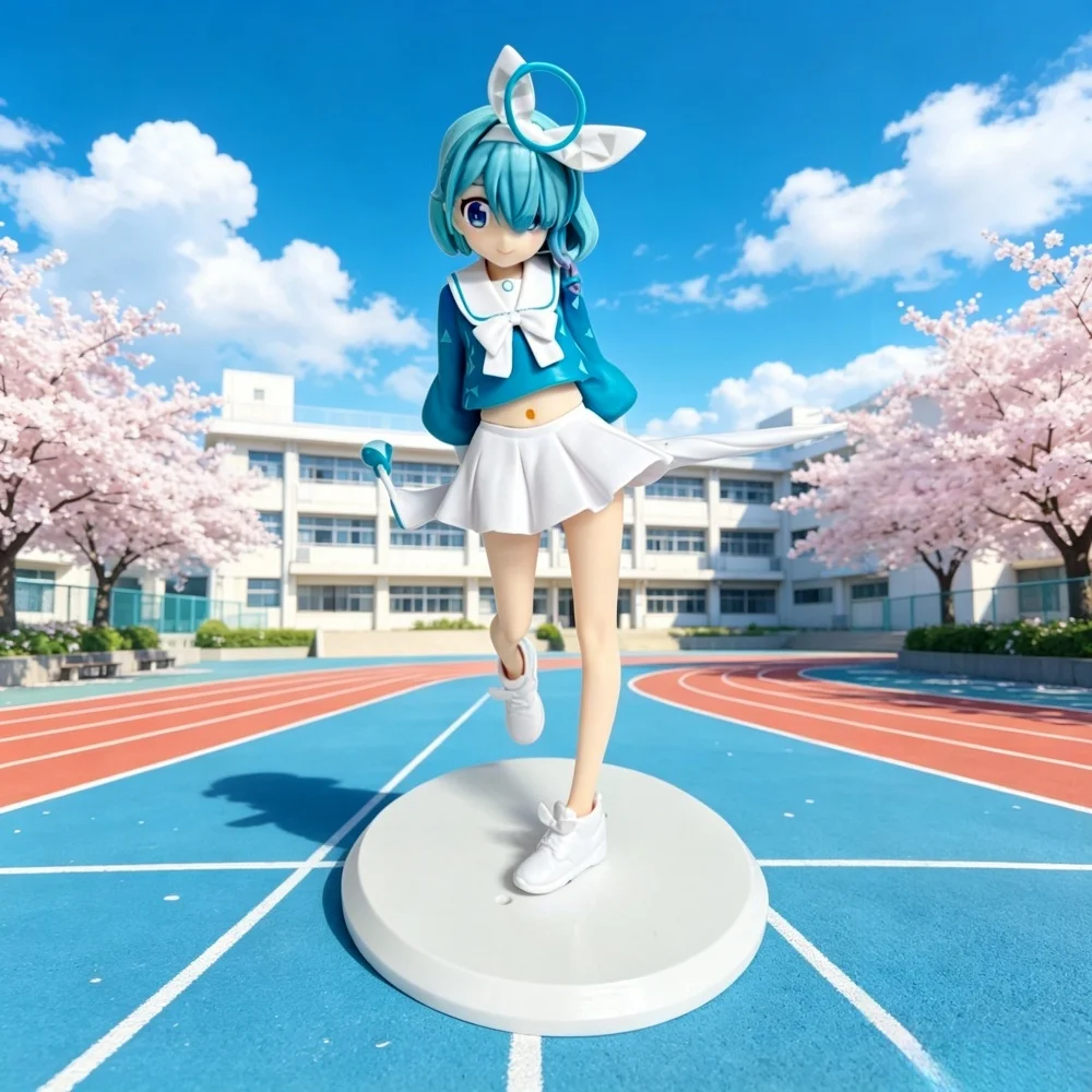 Cartoon Blue Archive Arona 21cm Anime-Spielfigur Arouna Kawaii PVC-Modell-Statue Sammlerstück Desktop-Dekoration Spielzeug