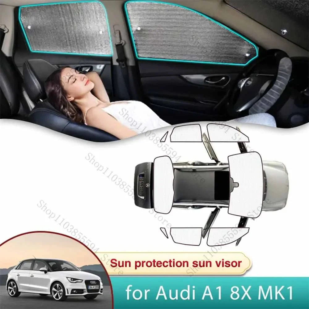 

Full Car Sun Shade for Audi A1 8X MK1 2011 2012 2013 2014 2015 2016 2017 2018 Sunshade Windshield Side Window Privacy Shading