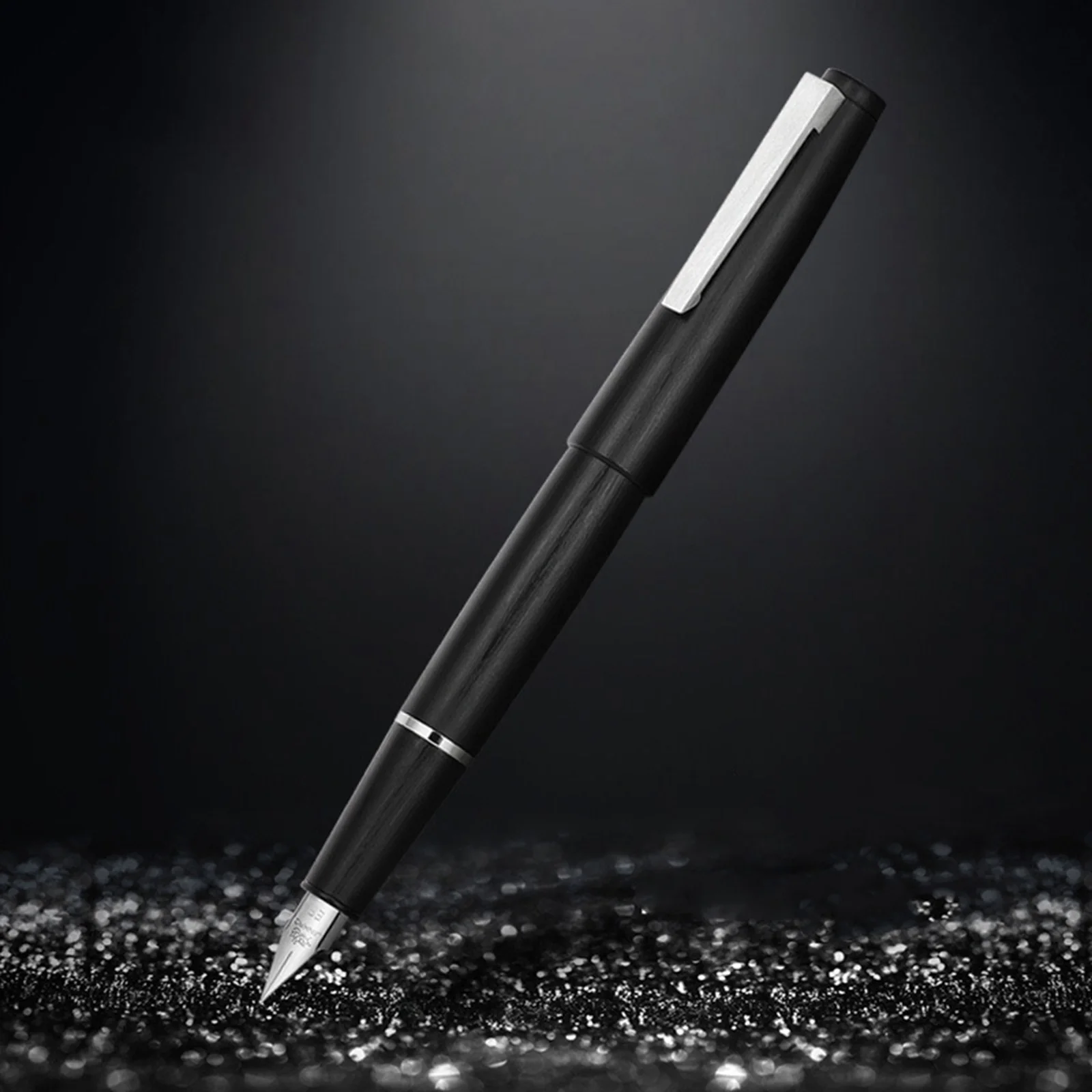 Imagem -06 - Jinhao 80 Series Fiber Black Fountain Pen Extra Fine 038 Milímetros Nib Escrita