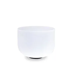 KVKA 12 inch Note Perfect Sound C/D/E/F/G/A/B Chakra Frosted Quartz Crystal Singing Bowl for Yoga Sound Bath