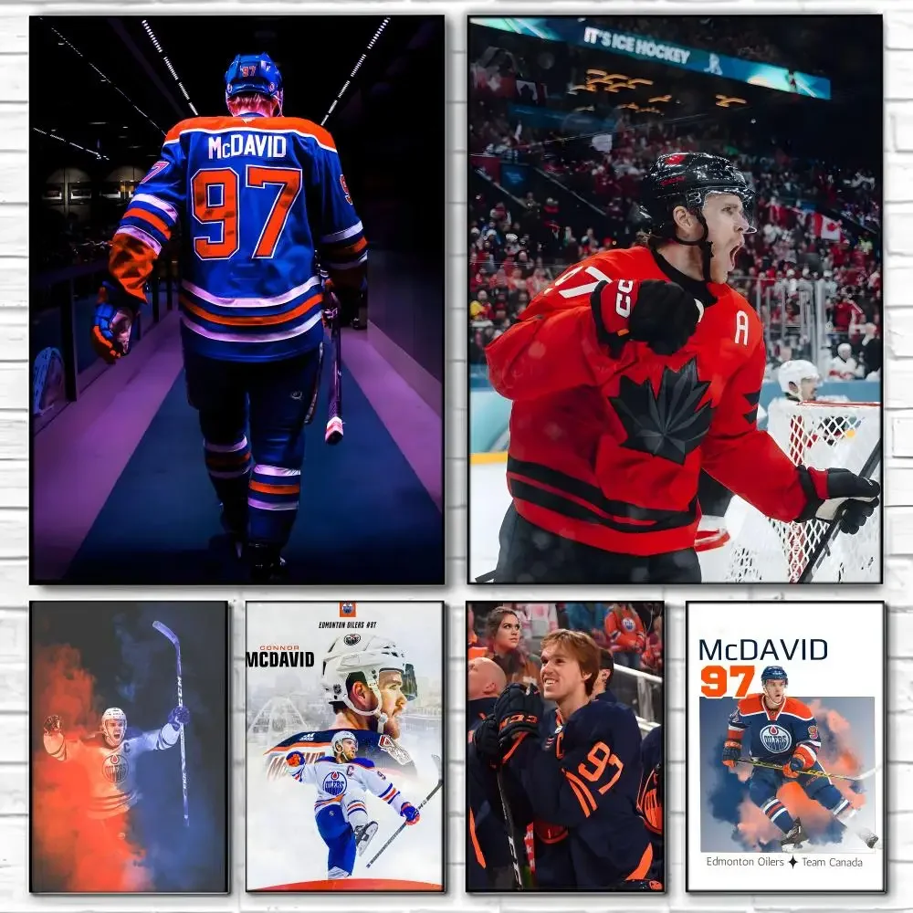Athlete C-Connor McDavid Poster Wall Art Print Art Suitable For Living Room Bedroom Bar Parlor Home Decor Gift