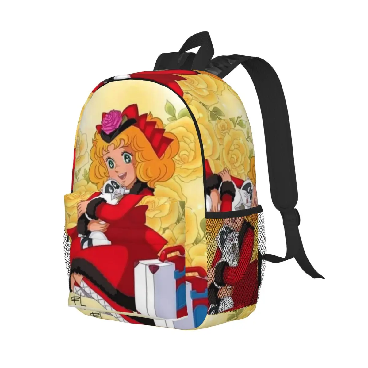 

Candy Candy Anime Manga Backpack Student Boys Girls BookBag Men Women School Bag Computer Shoulder Bags