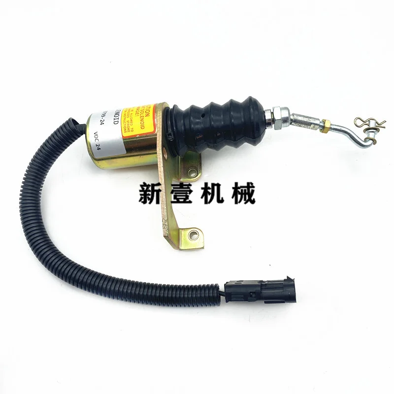 For Sa-3799-24 Shutdown Solenoid Valve Deutz Engine Shutdown Switch 1751es Cut-off Valve Switch Excavator Accessories