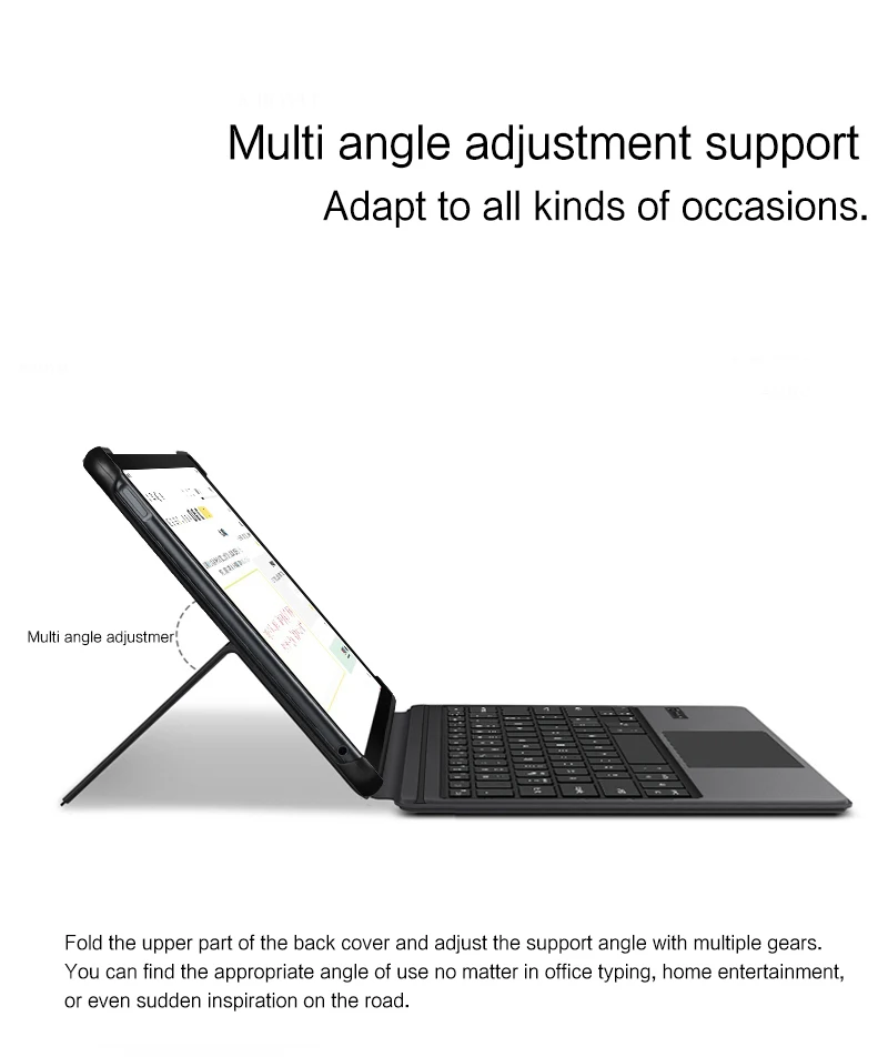 Bluetooth Keyboard Case Russian French Hebrew Spanish Korean Portuguese For HUAWEI MateBook E 2022 12.6" DRC-W58 W56 W76 Tablet
