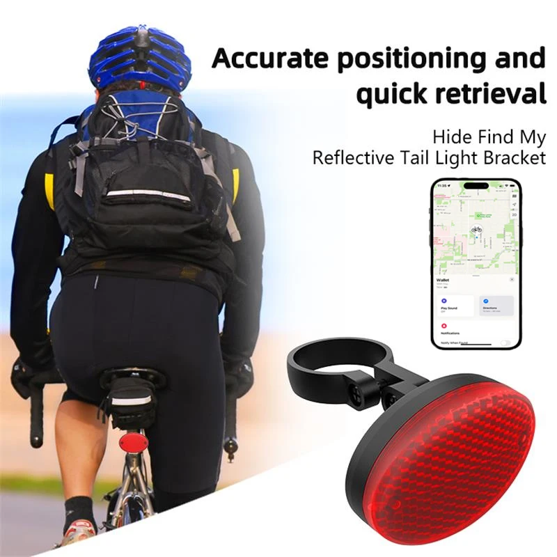 

Задний фонарь для езды на велосипеде, противоугонный задний фонарь, GPS-трекер, светоотражающий задний фонарь без локатора в комплекте, аксессуары для безопасности на велосипеде 2025