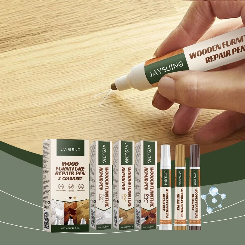 قلم إصلاح الخدوش الخشبية، قلم أثاث للتهذيب، قلم إصلاح الأثاث للبقع والخدوش وطاولة الأرضية الخشبية