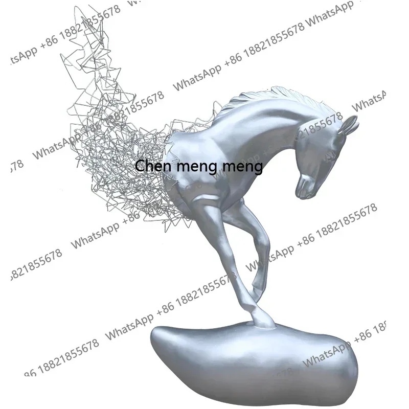 

cc182RLarge floor-standing fiberglass crafts outdoor sales office Matou landscape sculpture ornaments