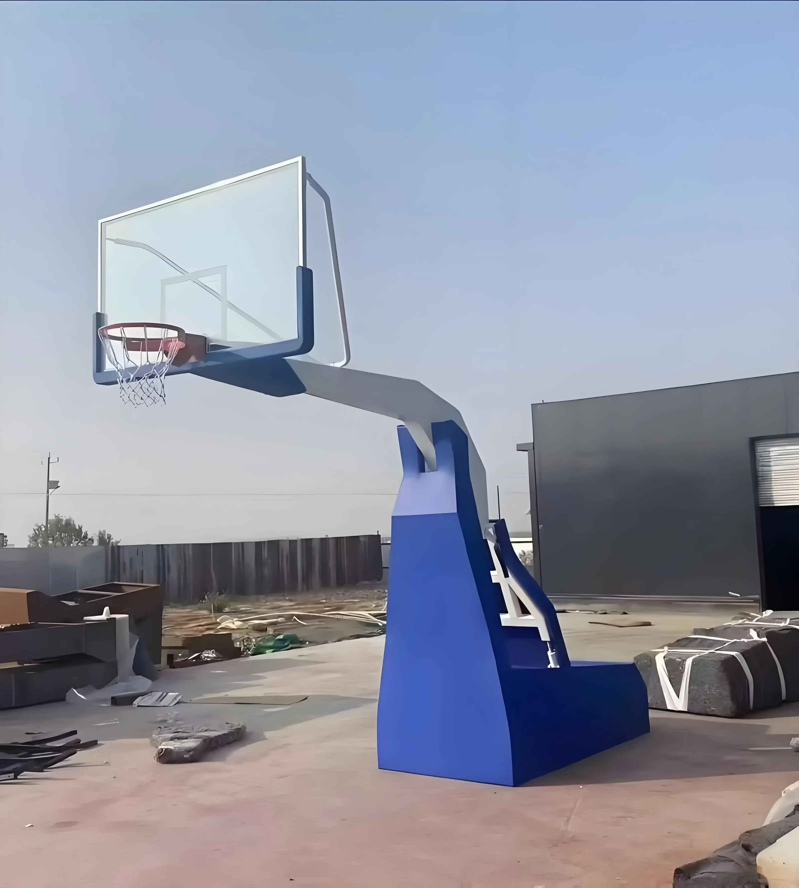 Heavy-Duty Steel Portable Hoop - Weather-Resistant Outdoor Basketball System with Professional Paddingpromote sales