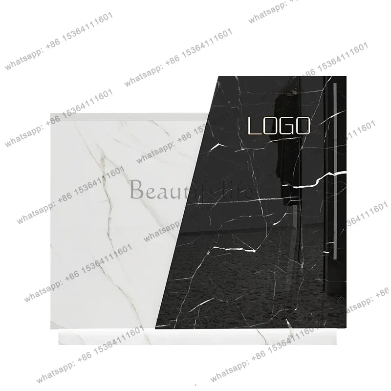 

Beauty Small Reception Desk Modern Salon Bar Counter Cashier Counter Luxury Simple Escritorio De Recepcion Commercial Furniture