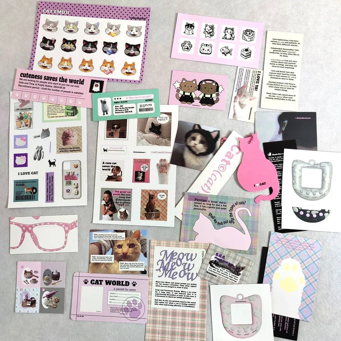 الكورية Ins شعبية Oab سكرابوكينغ المواد بطاقة ملصق الهاتف المحمول ملصق حقيبة خليط حافظة للبطاقات ملصق حزمة